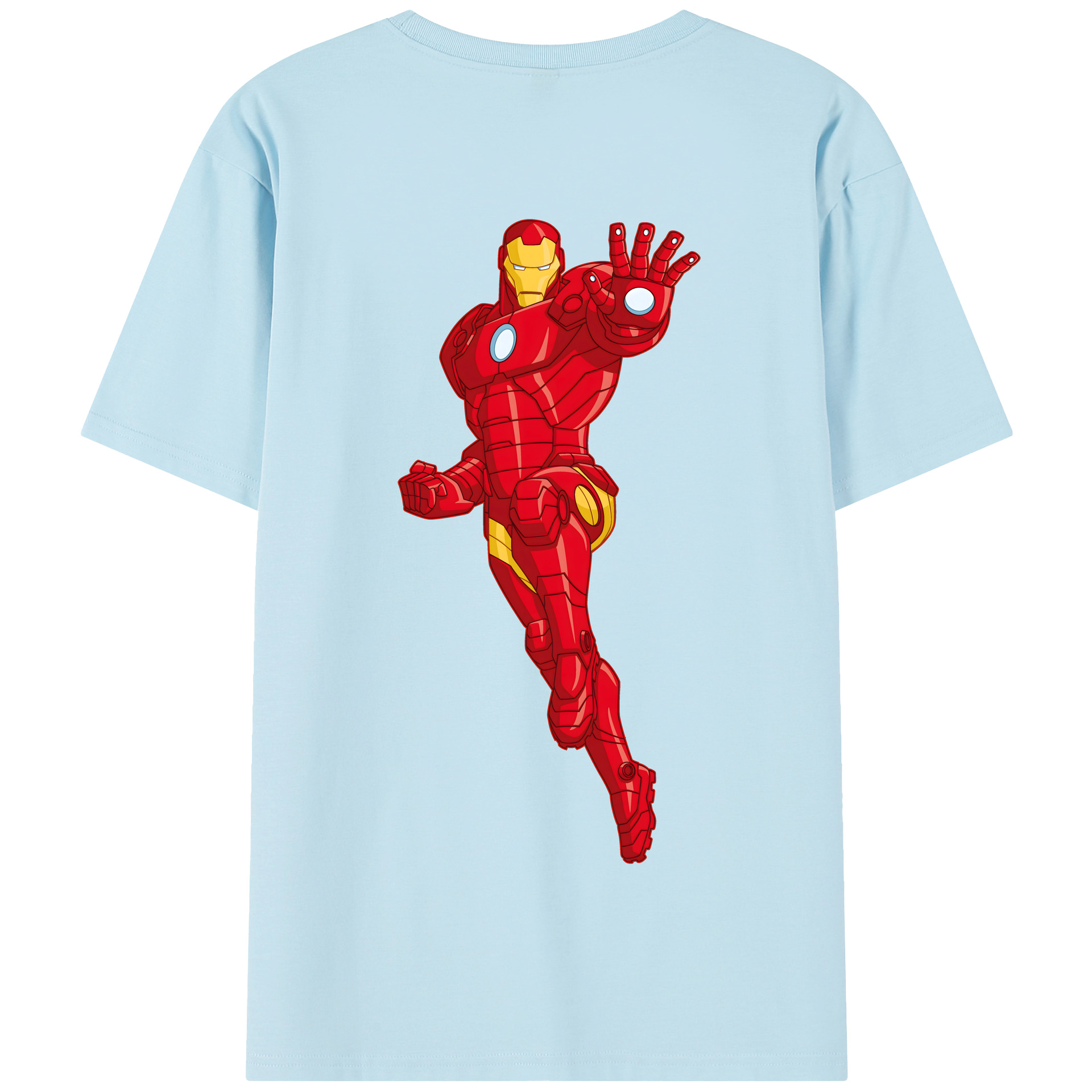（画像用） アベンジャーズ The Avengers 綿100％半袖Tシャツ（背面プリント）